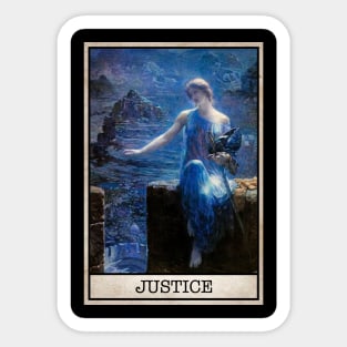Justice Tarot Sticker
